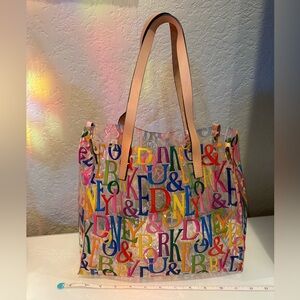 Dooney & Bourke Clear Tote With Rainbow Logo
Colorful Designer Women's Bag